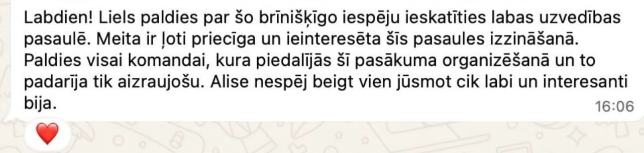 WhatsApp atsauksme